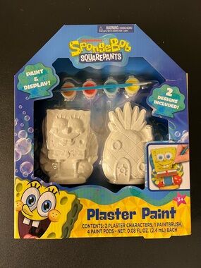 Tara Toys: SpongeBob SquarePants - Plaster Paint Set New Sealed